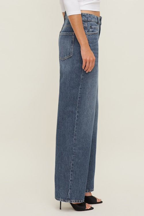 Mika Mid Rise Relaxed Straight Leg Jeans