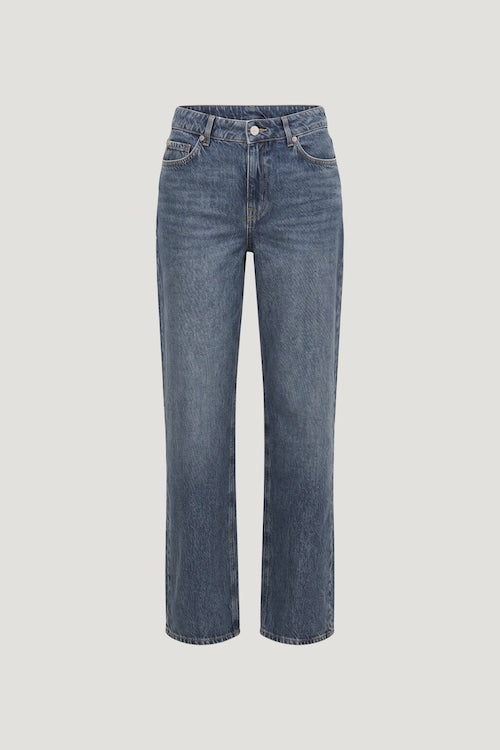 Mika Mid Rise Relaxed Straight Leg Jeans
