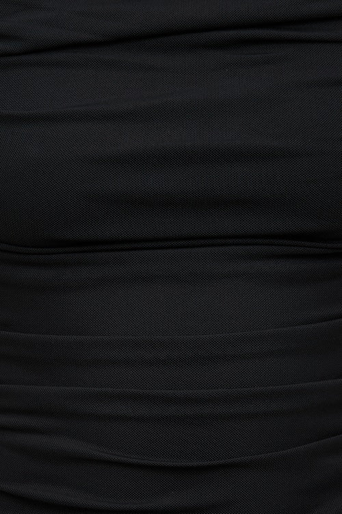 Ruched Mesh Tank Top