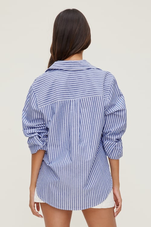 Striped Poplin Shirt