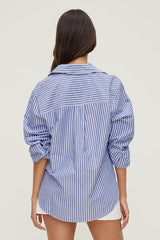 Striped Poplin Shirt