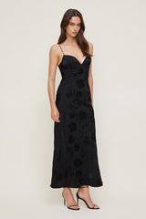 Jacquard Bustier Maxi Dress