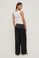 Leo Satin Wide Leg Pants