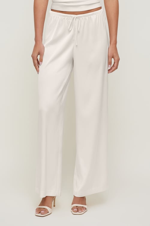 Leo Satin Wide Leg Pants