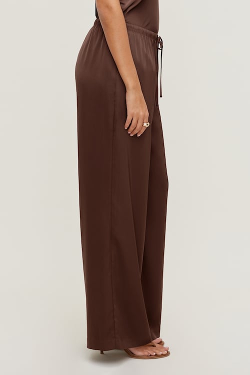 Leo Satin Wide Leg Pants