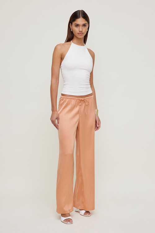 Leo Satin Wide Leg Pants