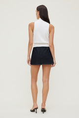 Akaia Stretch Denim Mini Skort