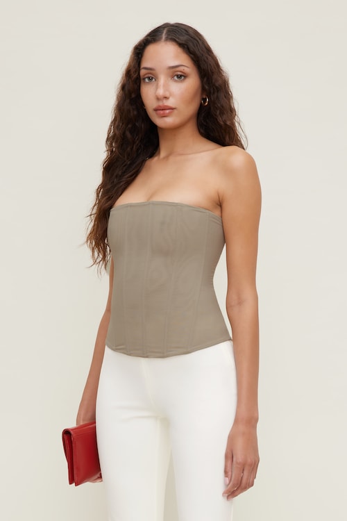 Mesh Corset Top