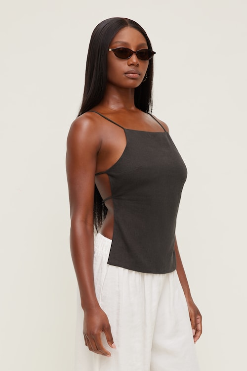 Linen Apron Top