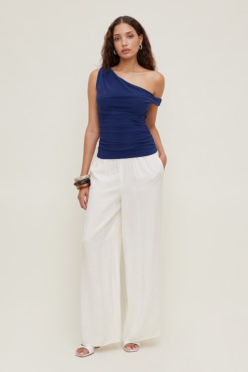 Off Shoulder Mesh Top