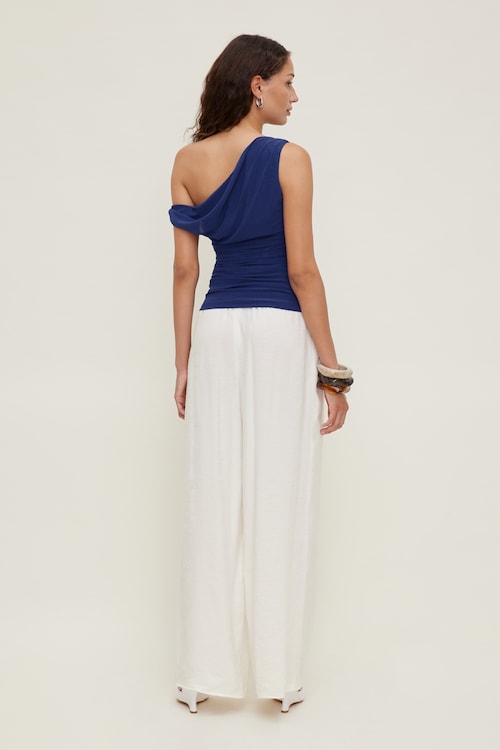 Off Shoulder Mesh Top