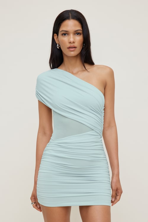 Sculpt Draped Mini Dress