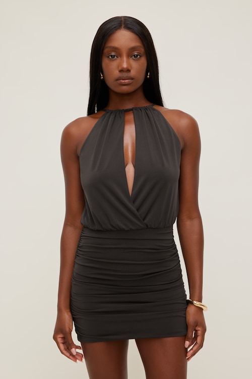 Sculpt Keyhole Mini Dress