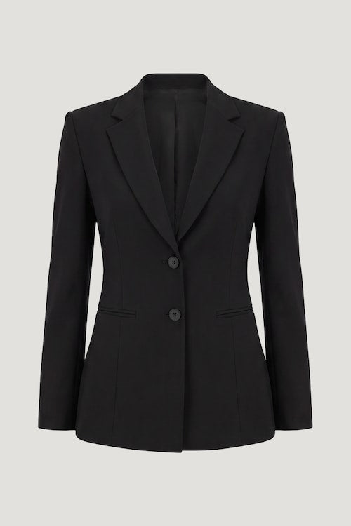 Anna Cinched Crepe Blazer