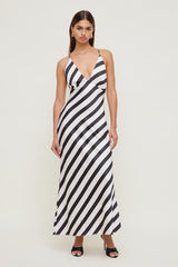 Livia Satin Midi Dress