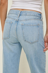 Low Rise Relaxed Straight Leg Jeans