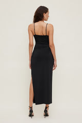 Peekaboo Bustier Maxi Dress