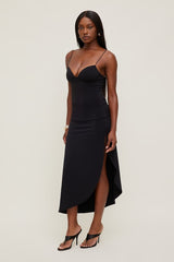 Sculpt Slit Midi Skirt