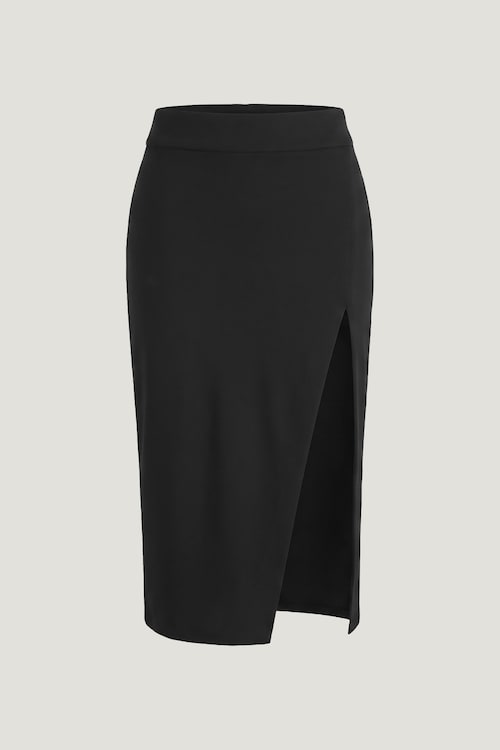 Crepe Midi Skirt
