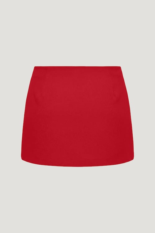 Stacie Faux Leather Mini Skort