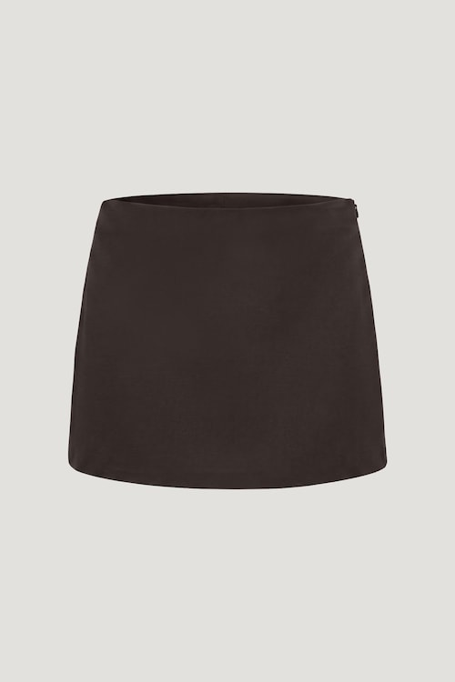 Stacie Faux Suede Mini Skort