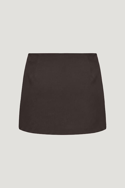 Stacie Faux Leather Mini Skort