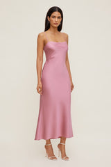 Aubrey Satin Maxi Dress