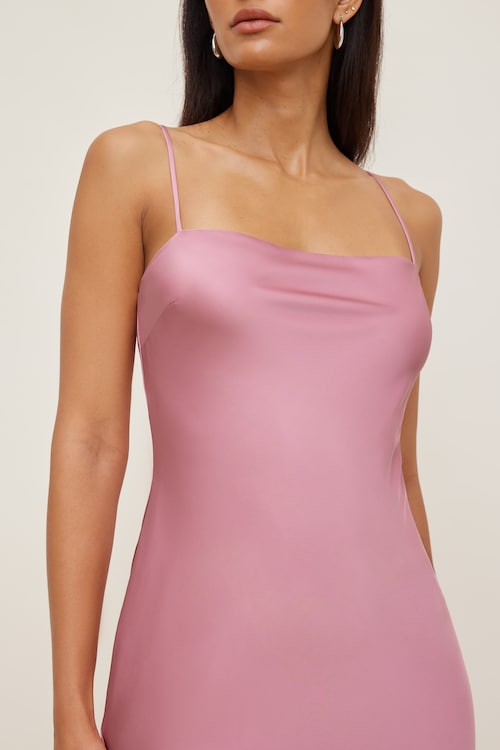 Aubrey Satin Maxi Dress