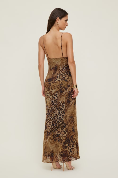 Lace Trim Maxi Dress