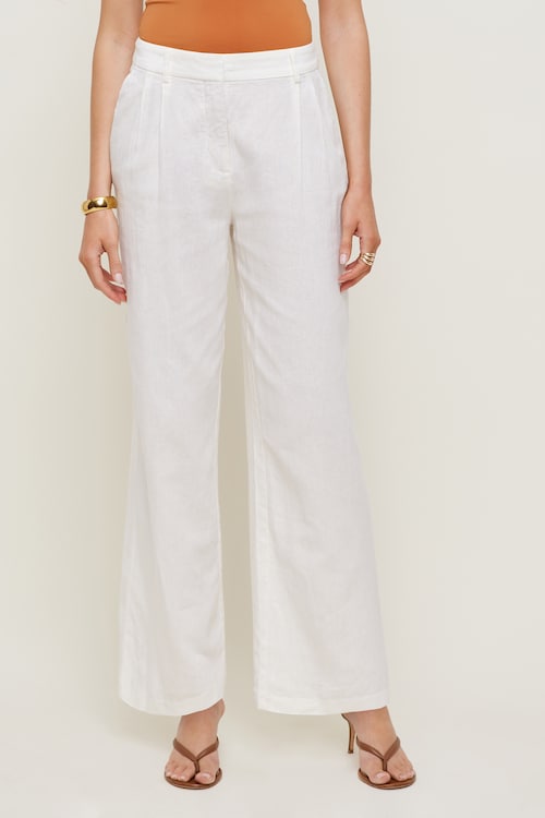 Alex Linen Wide Leg Pants