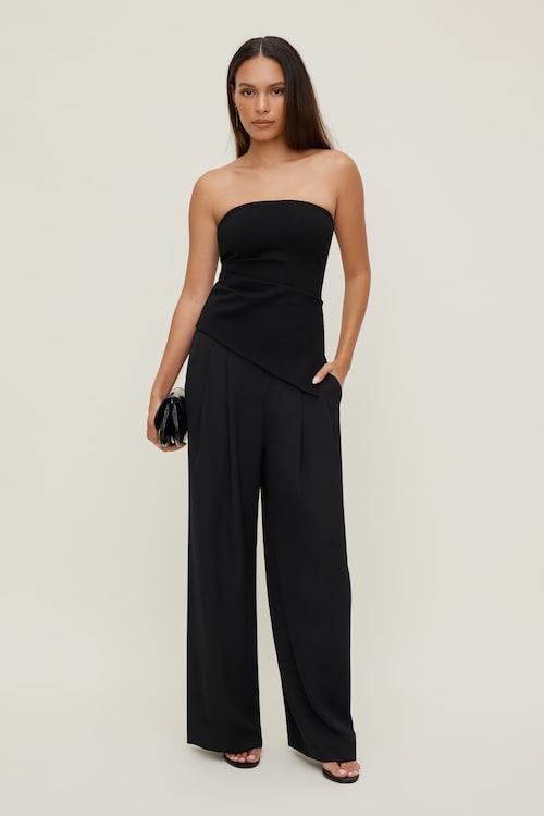 Asymmetric Ponte Tube Top