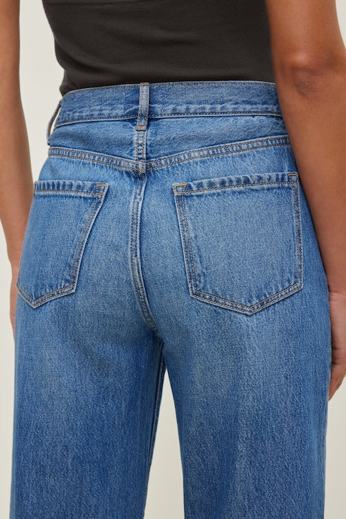 Theo Mid Rise Barrel Leg Jeans