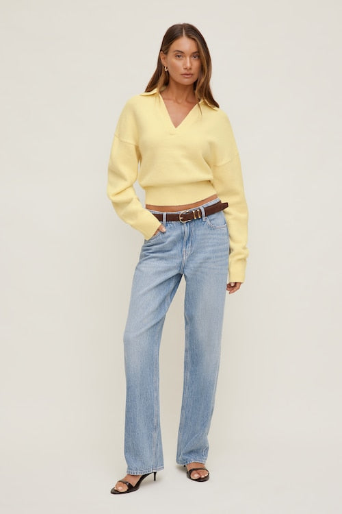 Mika Mid Rise Relaxed Straight Leg Jeans