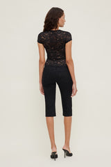 Lace Crewneck Top