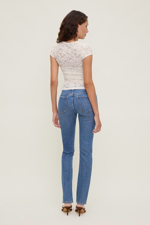 Lace Crewneck Top