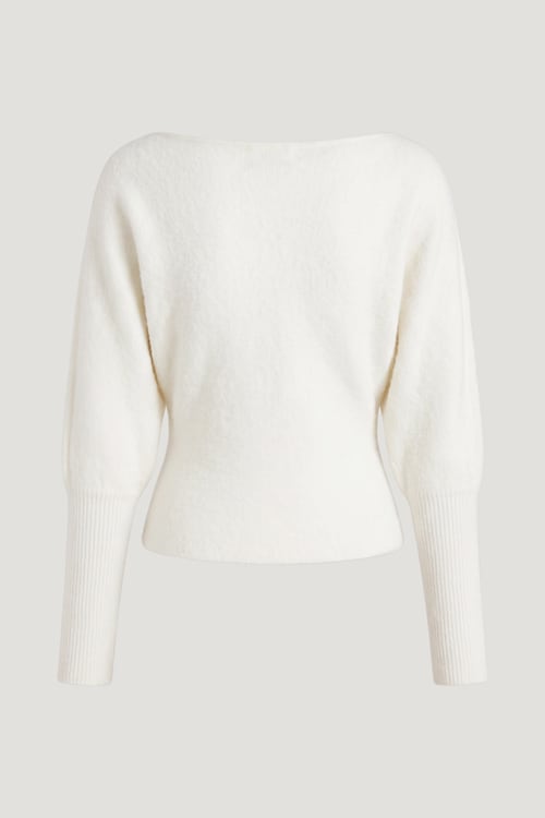 Cinched Boat Neck Sweater