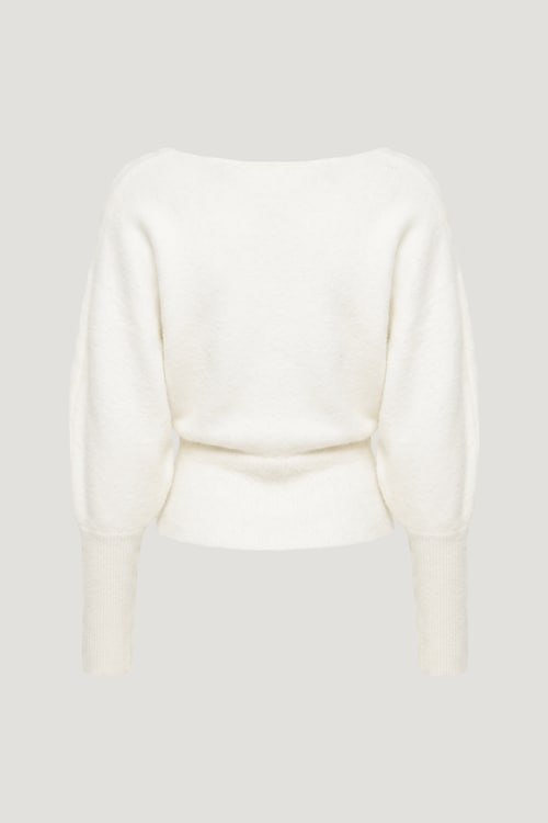 Cinched V Neck Sweater