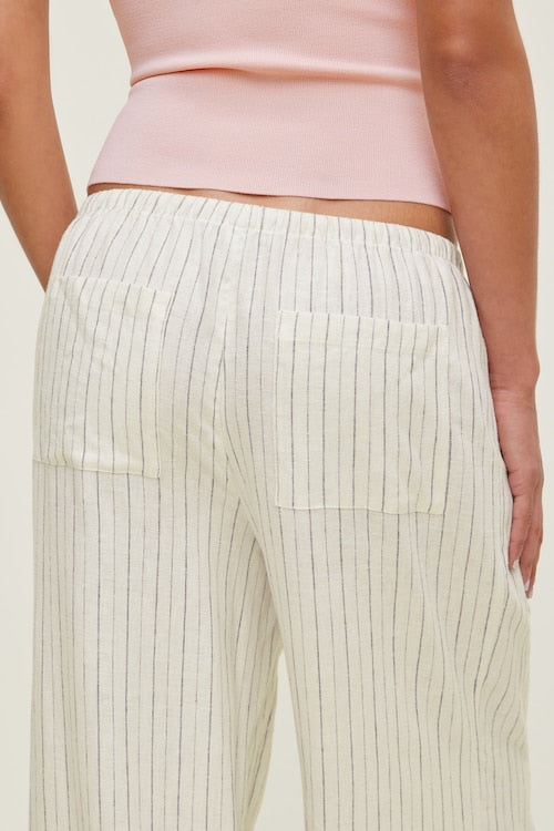 Leo Linen Wide Leg Pants
