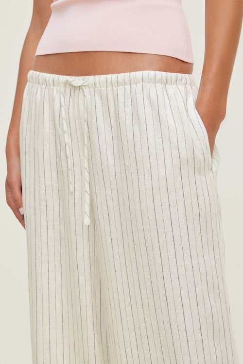 Leo Linen Wide Leg Pants