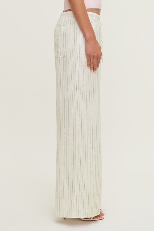 Leo Linen Wide Leg Pants