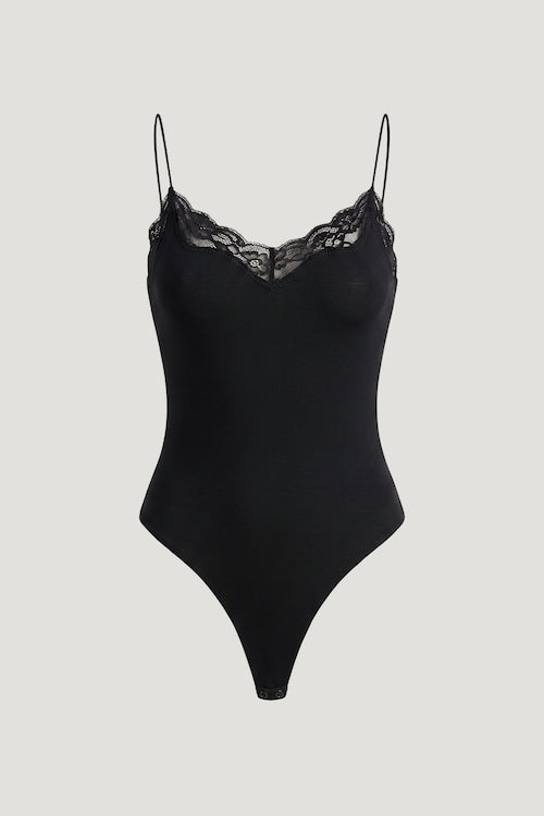 Sculpt Lace Trim Bodysuit