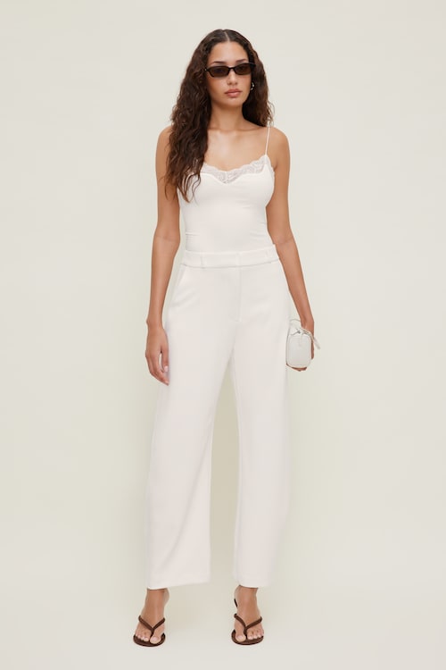 Sculpt Lace Trim Bodysuit