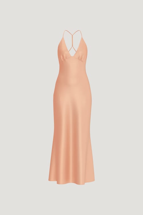Livia Satin Midi Dress