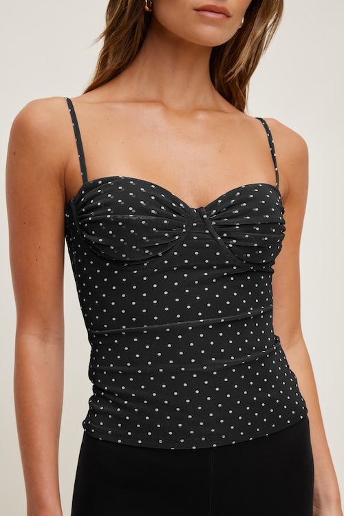 Monet Stretch Satin Top