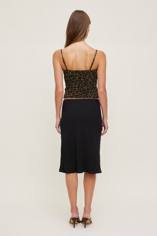 Monet Stretch Satin Top