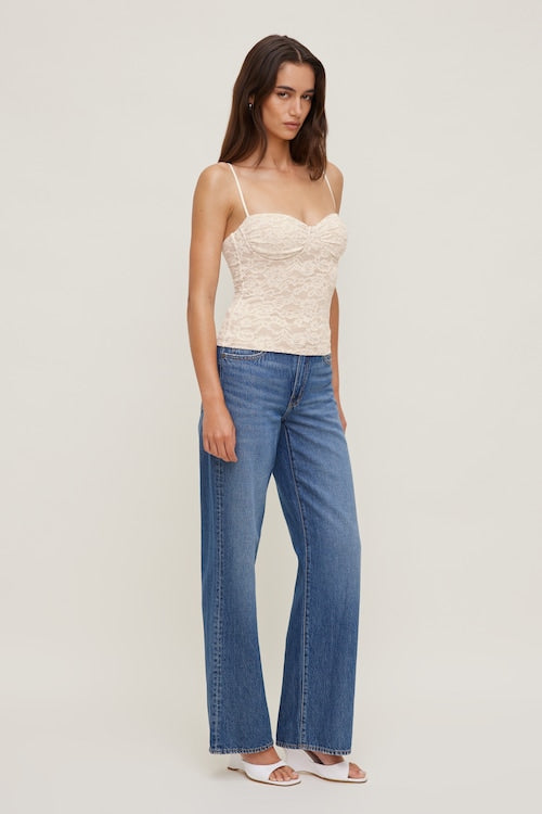 Monet Stretch Satin Top