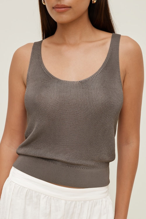 High Shine Sweater Tank Top