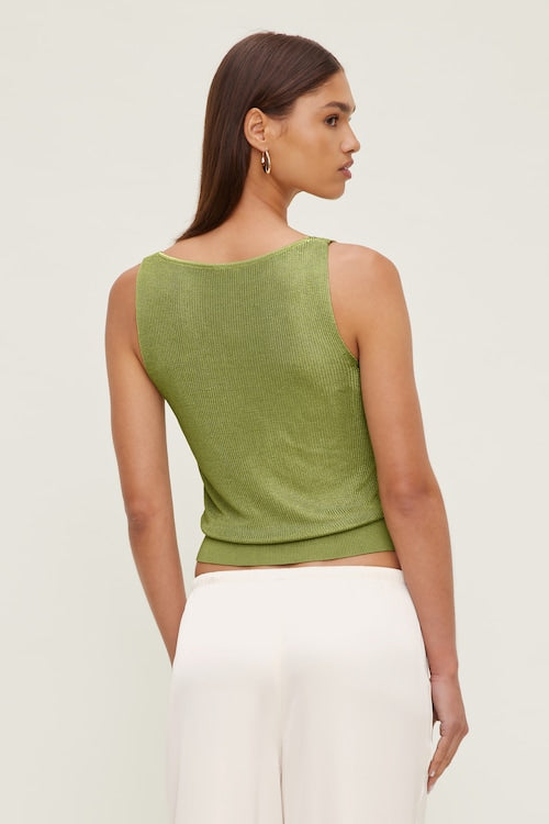 High Shine Sweater Tank Top