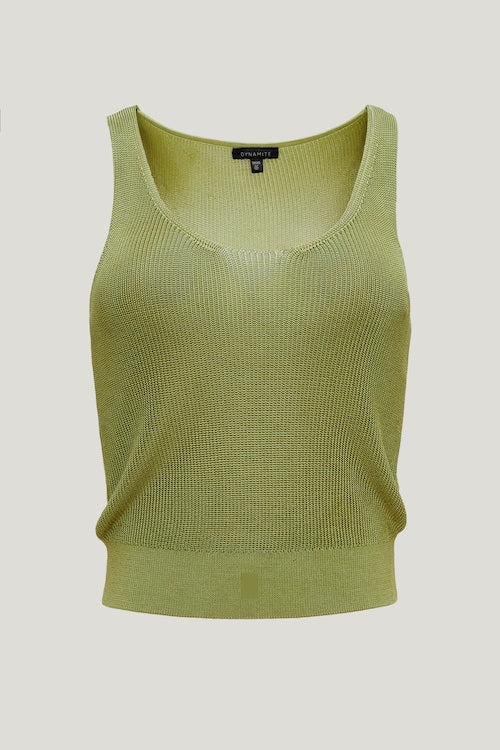 High Shine Sweater Tank Top
