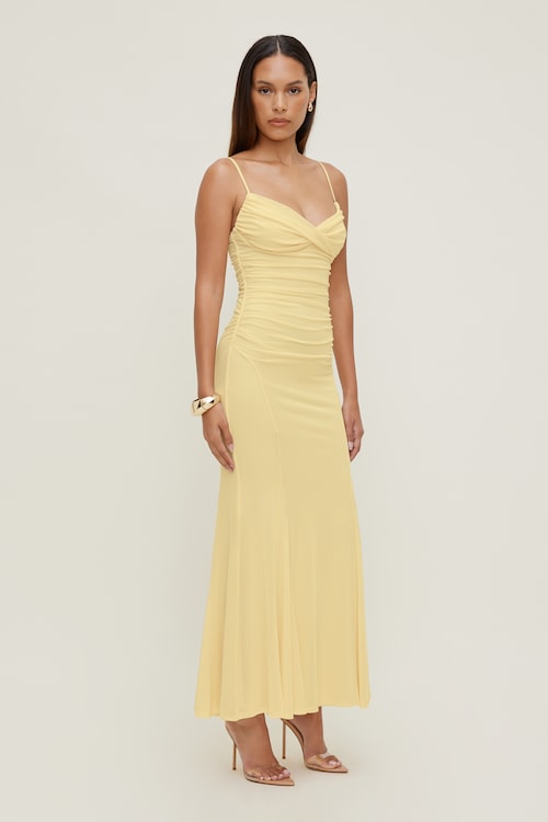 Delphi Mesh Maxi Dress